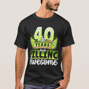 Camiseta 40 anos preenchendo um aniversário incrível de emp