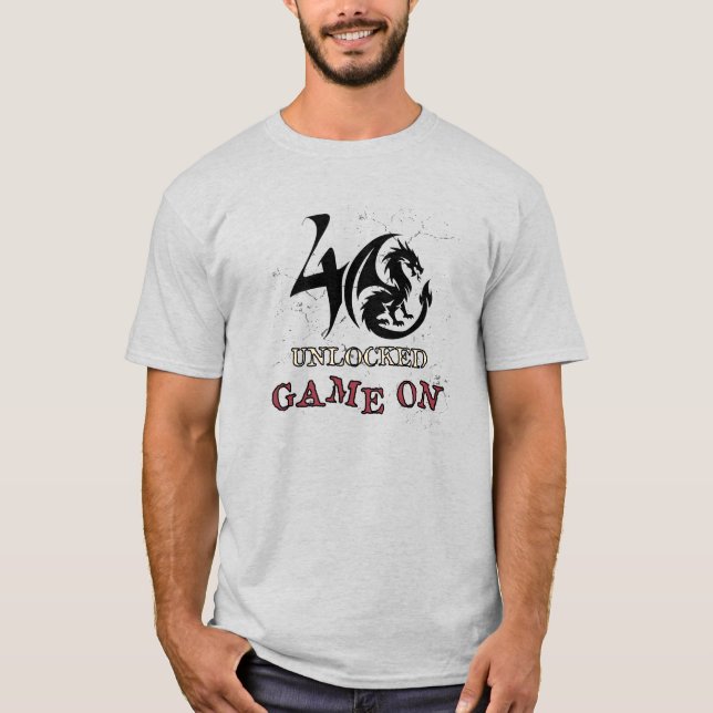 Camiseta 40 Desbloqueado~Jogo Ativado (Frente)