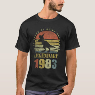 Camiseta 40 Dinossauros Legendários Desde 1983 40º