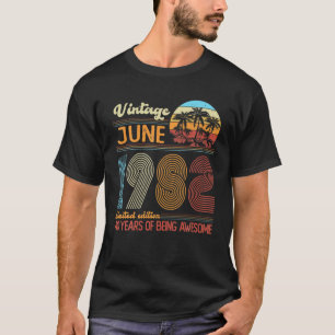 Camiseta 40 Year Old Vintage 1982 Limited Edition 40Th Birt