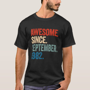 Camiseta 40 Years Old 40th Birthday Awesome Since Septembe