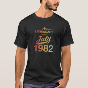 Camiseta 40Th Birthday 40 Year Old Born In July 1982 Vintag