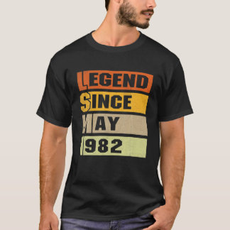 Camiseta 40Th Birthday Gifts 40 Years Old Legend Since May