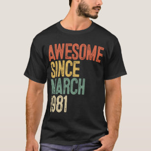 Camiseta 411ruas Awestível Desde Março De 1981 41 Anos Ol