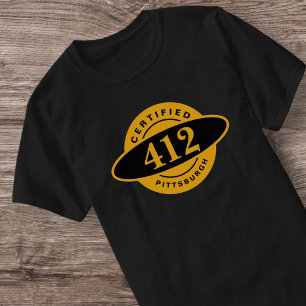 Camiseta 412 Black Dourado Yinzer