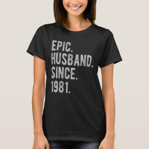 Camiseta 41 Aniversário De Casamento De ruas Para Ele, Epic