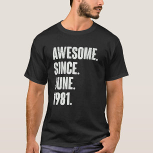 Camiseta 41 Anos De Idade 41ruas Aniversário Incrível Desde