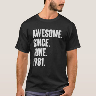 Camiseta 41 Anos De Idade 41ruas Aniversário Incrível Desde