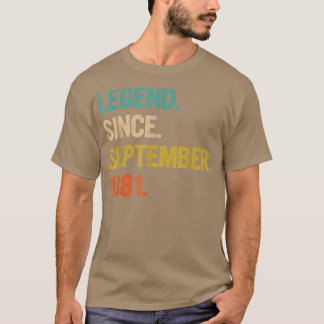 Camiseta 41 Years Old Gifts 41st Birthday Legend Since Sept
