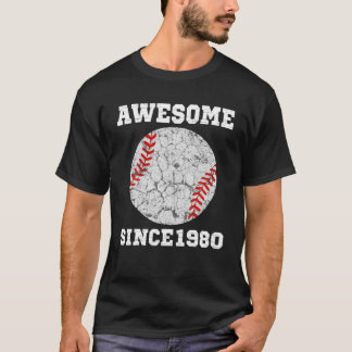 Camiseta 41Ruas Aniversário De Beisebol Presente Com 41 Ano