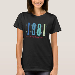 Camiseta 41ruas Aniversário Mulheres 41 Anos 1981 2