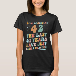 Camiseta 42º aniversário Homem Mulher 2023 Groovy Life come