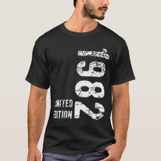 Camiseta 42º Aniversário Presente 1982 Edição limitada de 4