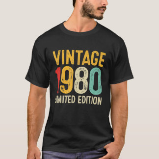 Camiseta 42º Aniversário Presente 42 Anos Vintage 1980