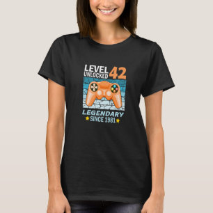 Camiseta 42º nascer de jogadores de aniversário em 1981 1