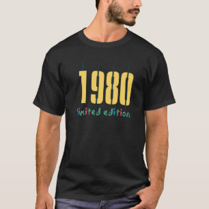 Camiseta 42. º Aniversário Damas 42 Anos 1980 1