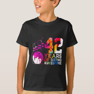 Camiseta 42 Anos De Boliches Incríveis 42.O Aniversário
