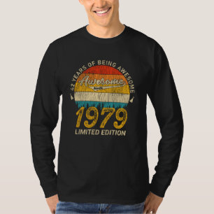 Camiseta 42 Anos De Idade No Dia 1979 Incrível Desde 42 De