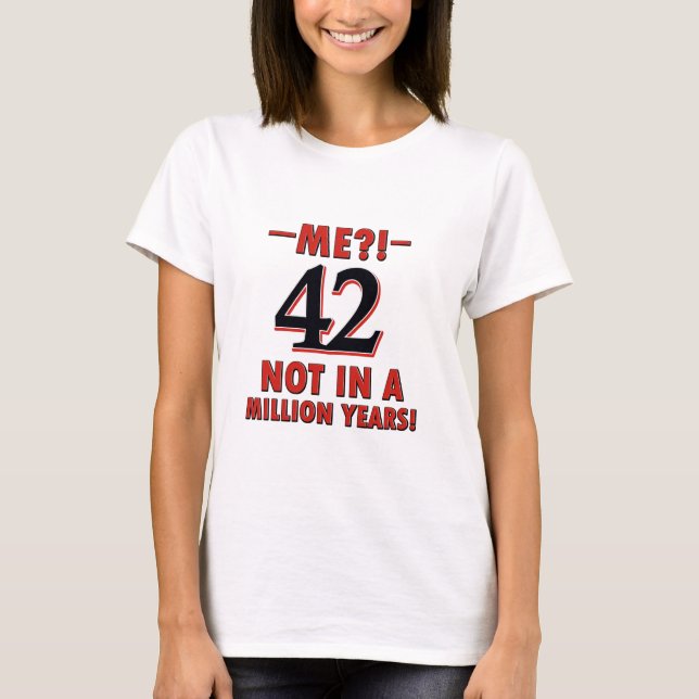 Camiseta 42 designs do aniversário (Frente)