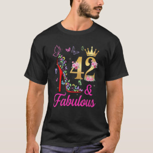 Camiseta 42 & Fabuloso Borboletas H De 42 Anos De Idade