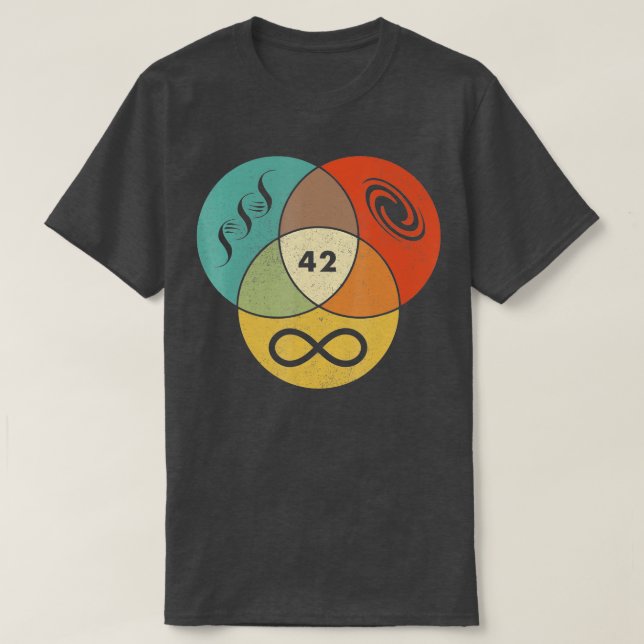 Camiseta 42 Resposta à vida no universo e tudo mais engraça (Frente do Design)