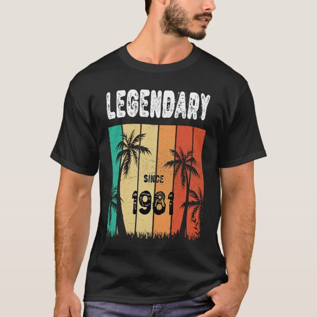 Camiseta 42th Birthday 1981 Birthday for Men and Women (Frente)