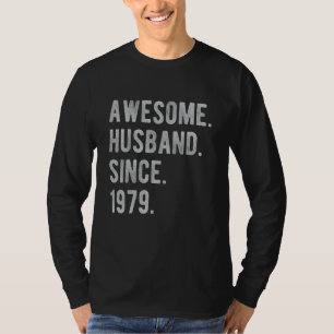 Camiseta 43º Aniversário De Casamento Para Ele Espetacular 