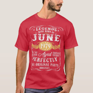Camiseta 43º Aniversário De Legendas De Decoração Foram Nas