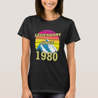 Camiseta 43º Aniversário Legendário Desde 1980