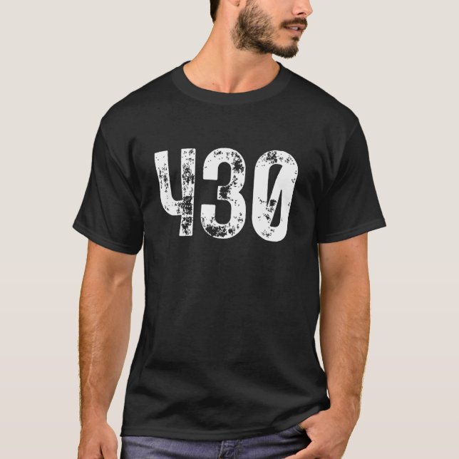 Camiseta 430 Area Code Tyler TX Mobile Telephone Area Code  (Frente)