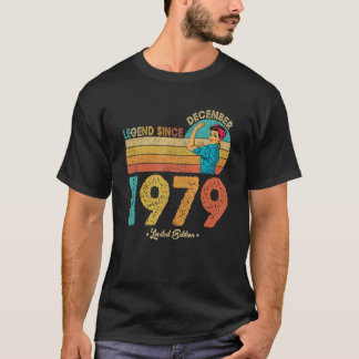 Camiseta 43. º Aniversário, Dezembro De 1979 Legenda Desde 