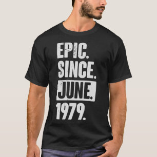 Camiseta 43 anos de idade 43 anos de idade, 19 de junho