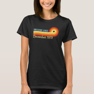 Camiseta 43 anos de idade incrível desde dezembro de 1979 R