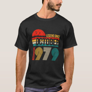 Camiseta 43 Anos De Legenda Desde Outubro De 1979 43º Nasci