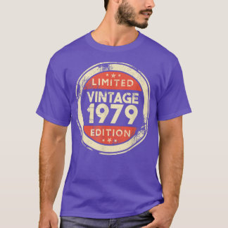 Camiseta 43 Year Old Gifts Vintage 1979 Limited Edition 43r