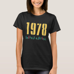 Camiseta 44 Aniversário Damas 44 Anos 1978 Presente 6