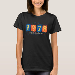 Camiseta 44 Aniversário Damas 44 Anos 1978 Presente 7