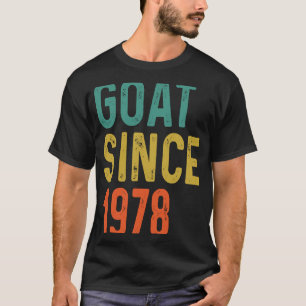 Camiseta 44 Aniversário De 44 Anos De CAPOTA Desde 1978