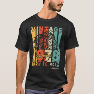 Camiseta 44 Aniversário De 44 Anos De Novembro Vintage 1978