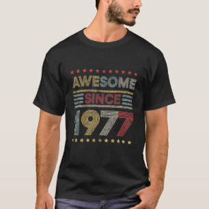 Camiseta 44 Aniversário Decorações Incríveis Desde 1977
