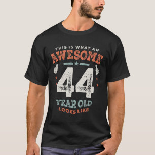 Camiseta 44 Aniversário Engraçado 44 Anos