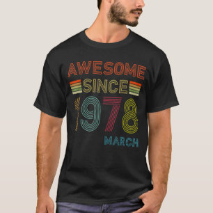 Camiseta 44 anos é incrível desde março de 1978 44