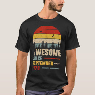 Camiseta 44 anos é incrível desde setembro de 1978 44 9