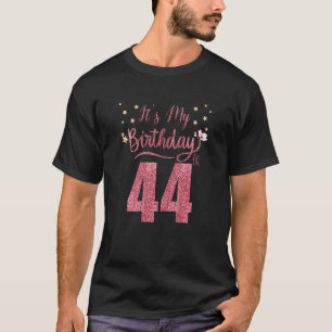 Camiseta 44 anos É meu aniversário incrível Par de Aniversá