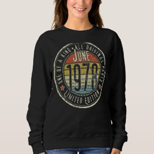 Camiseta 44 de Aniversário de 44 anos, junho de 1978