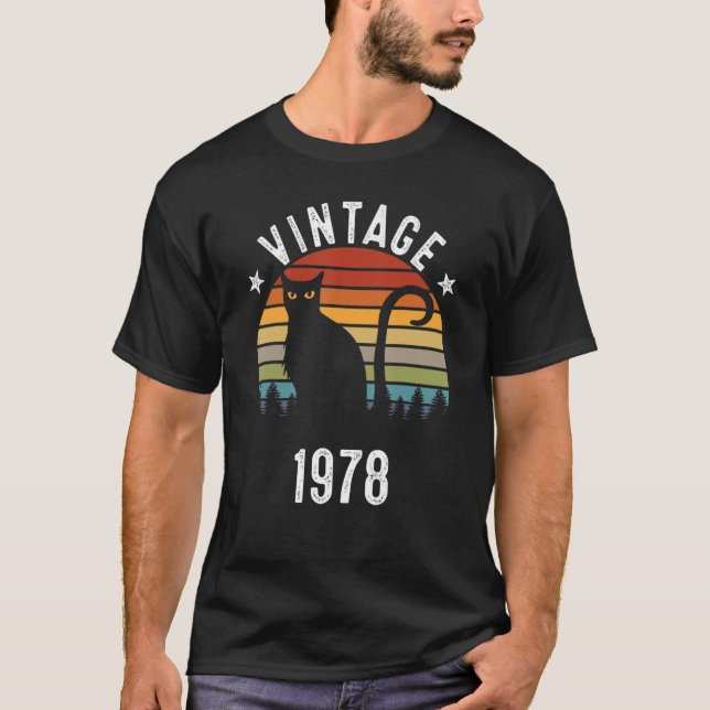 Camiseta 44 Vintage 1978 44 Anos (Frente)