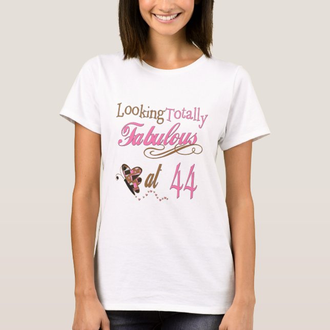 Camiseta 44o Presentes da festa de aniversário (Frente)