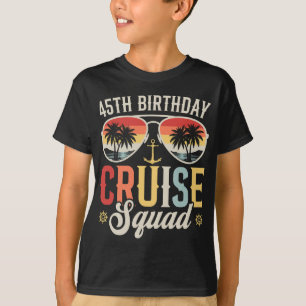 Camiseta 45º Aniversário da Família Cruise Squad Matching B