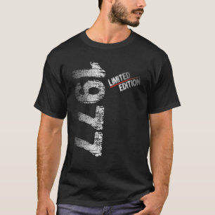 Camiseta 45º Aniversário Mulher Vintage 1977 Aniversário 3