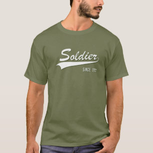Camiseta 45.º Aniversário Do Soldado De Serviço Desde 19